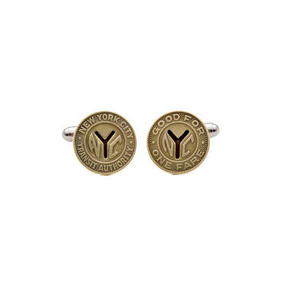 Antiqued Tokens Cuff Links