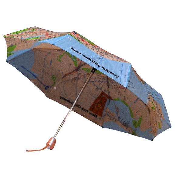 Subway Map (Eco) 9 1/4 inch Automatic Umbrella