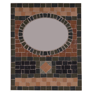 Oval Mirror (9 x 10) Mosaic Tile