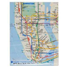 Subway Map Magnet