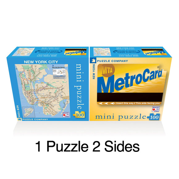 MetroCard - Subway Map Double Sided Puzzle Mini
