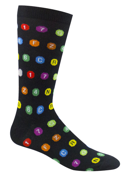 Subway Route Symbols Socks