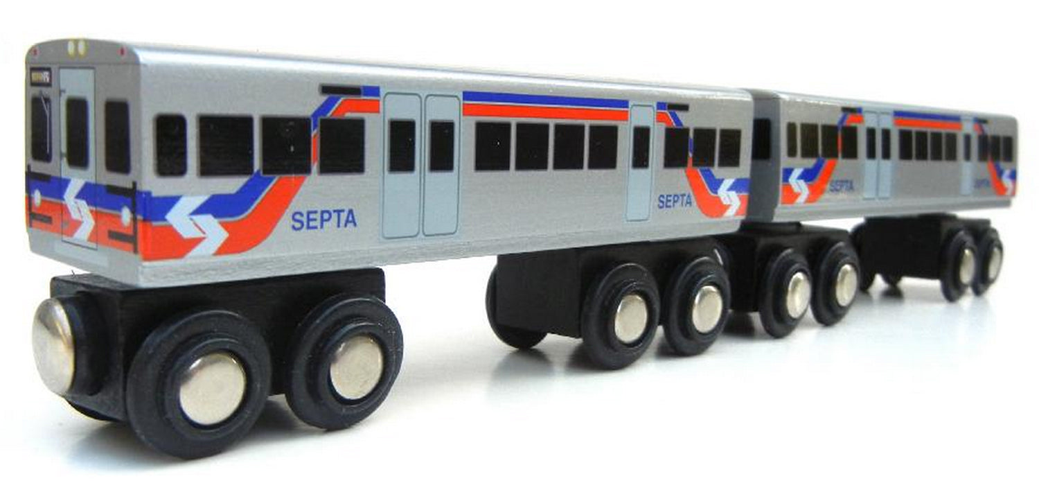 Silverliner V (2 Car Set) Wooden Train