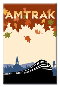 Amtrak (Fall Leaves) Magnet
