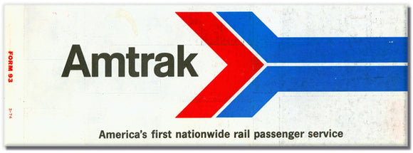 Amtrak Retro Amtrak Ticket Long Magnet – Transit Gifts