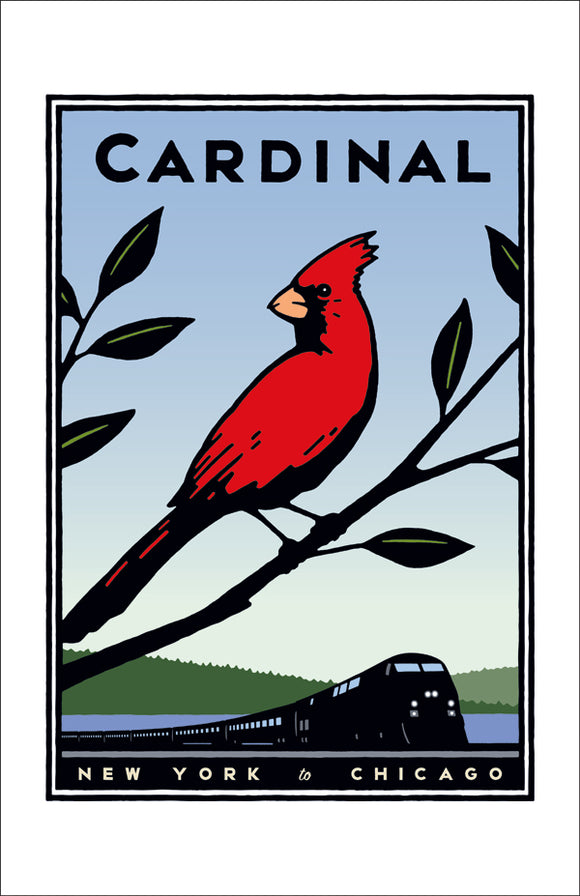 Cardinal (NYC to Chicago) Print