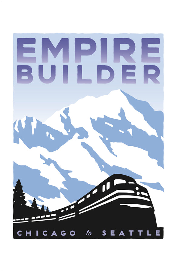 Empire Builder (Chicago to Seattle) Print