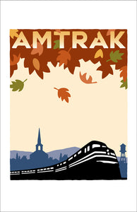 Amtrak (Fall Leaves) Print