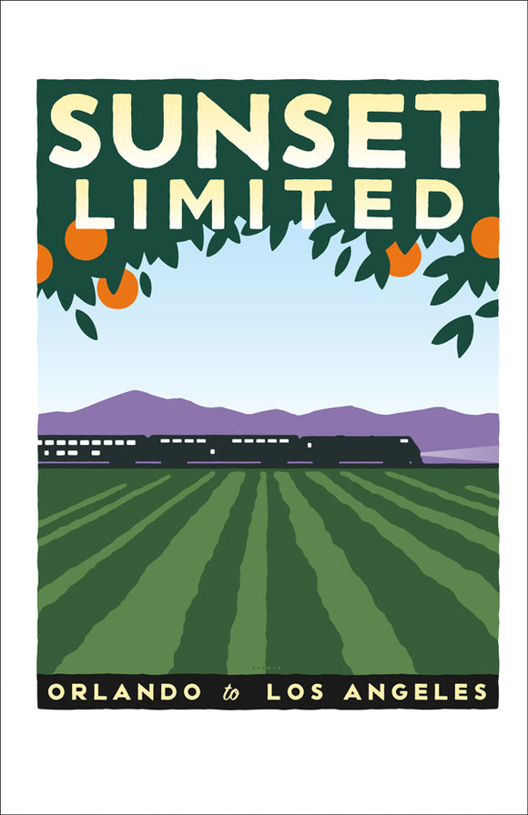 Sunset Limited (Orlando to LA) Print