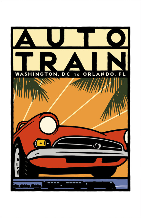 Auto Train (DC to Orlando) Print