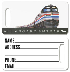 All Aboard Amtrak Luggage Tag