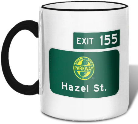Hazel St. (Exit 155) Mug