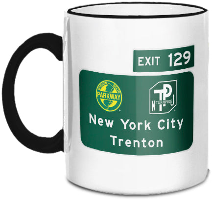 New York City / Trenton (Exit 129) Mug