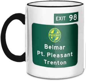 Belmar / Pt Pleasant / Trenton (Exit 98) Mug
