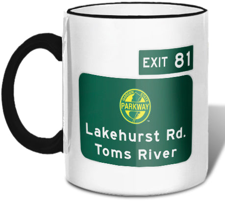 Lakehurst Rd. / Toms River (Exit 81) Mug