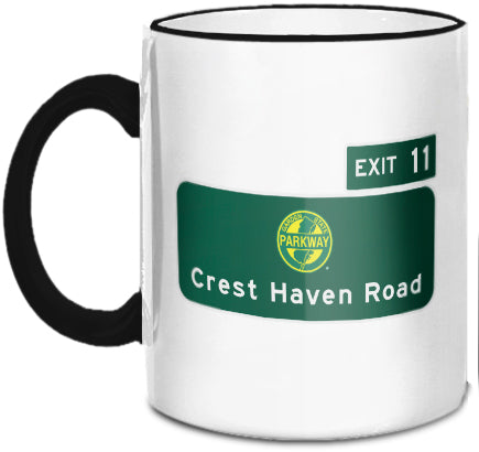 Crest Haven Road (Exit 11) Mug