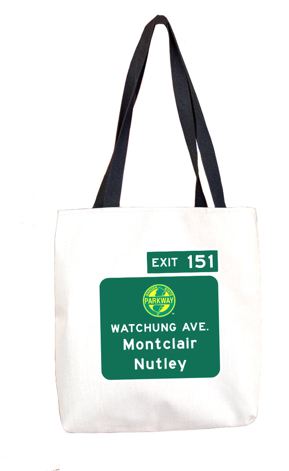 Watchung Ave. / Montclair / Nutley (Exit 151) Tote
