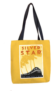 Silver Star (NYC to Miami) Tote Bag