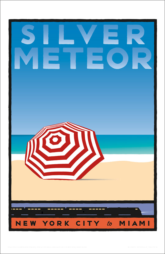 Amtrak Silver Meteor (Beach) Print