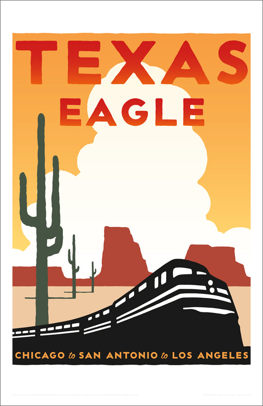 Amtrak Texas Eagle Print