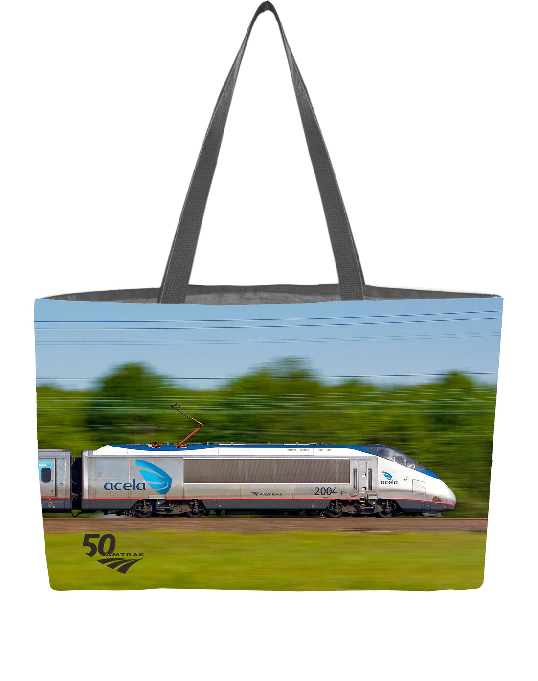 Acela Engine Blur Everything Tote