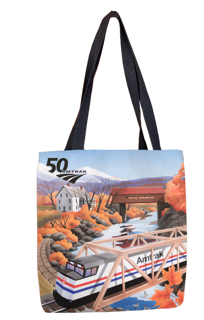 Covered Bridge Tote Bag