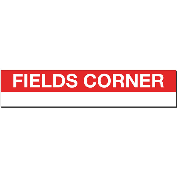 Fields Corner Sign