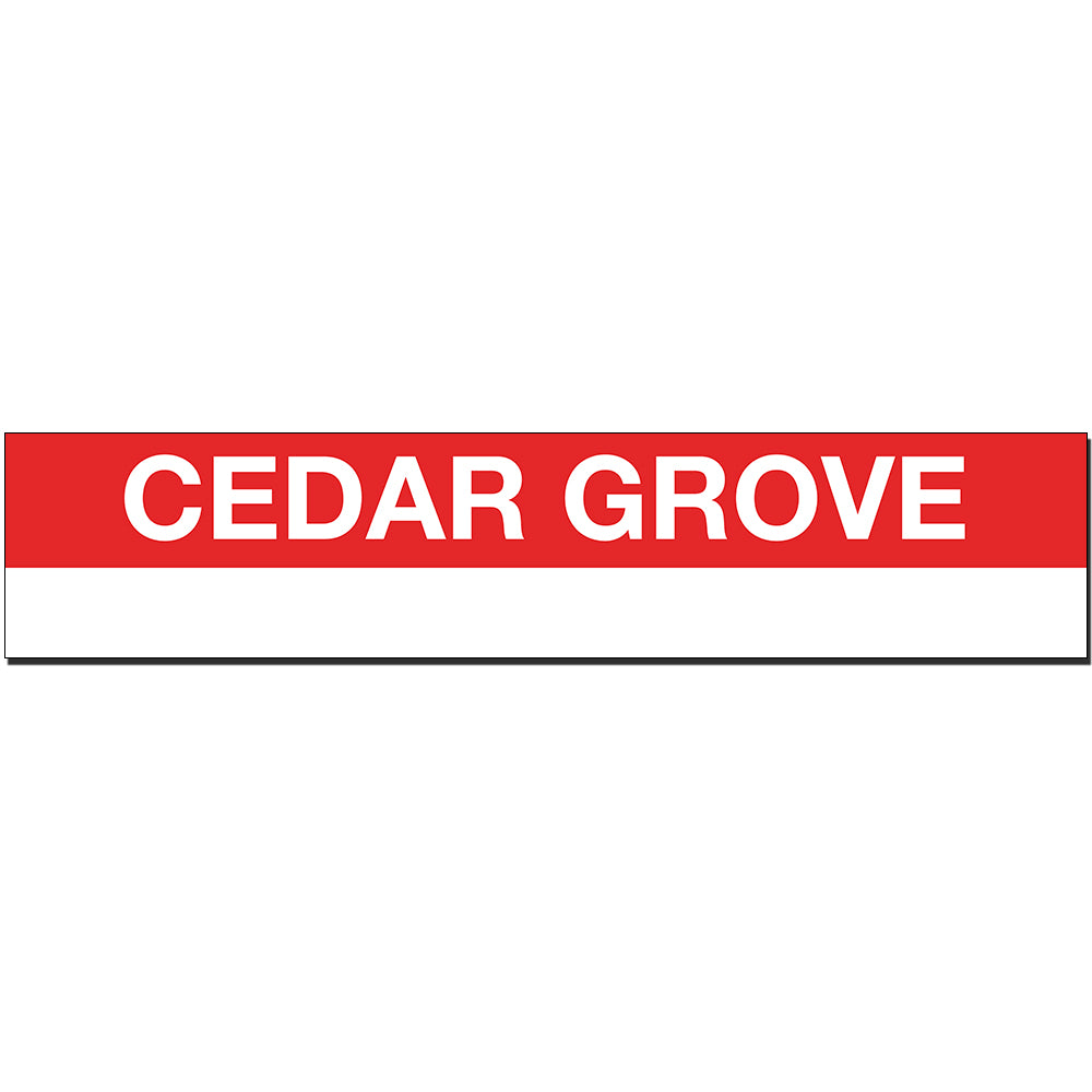 Cedar Grove Sign