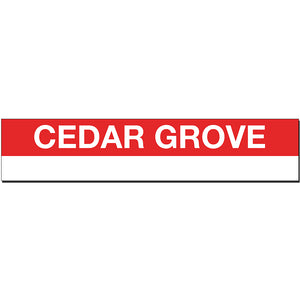 Cedar Grove Sign
