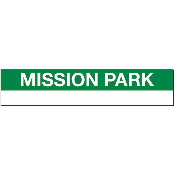 Mission Park Sign