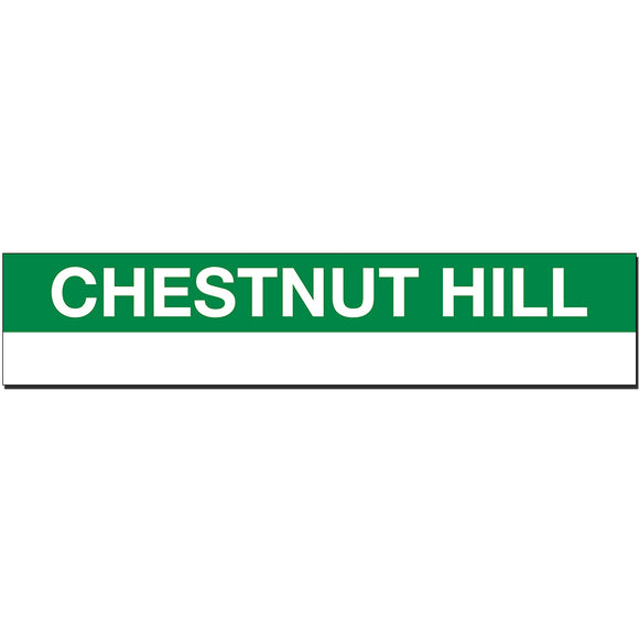 Chestnut Hill Sign