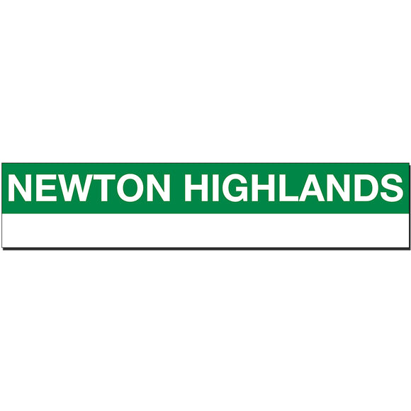 Newton Highlands Sign