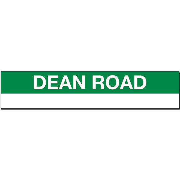Dean Road Sign