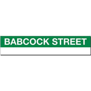Babcock Street Sign