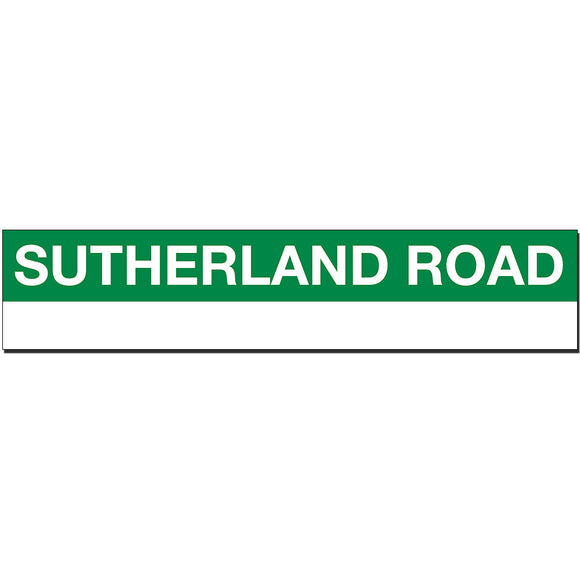 Sutherland Road Sign