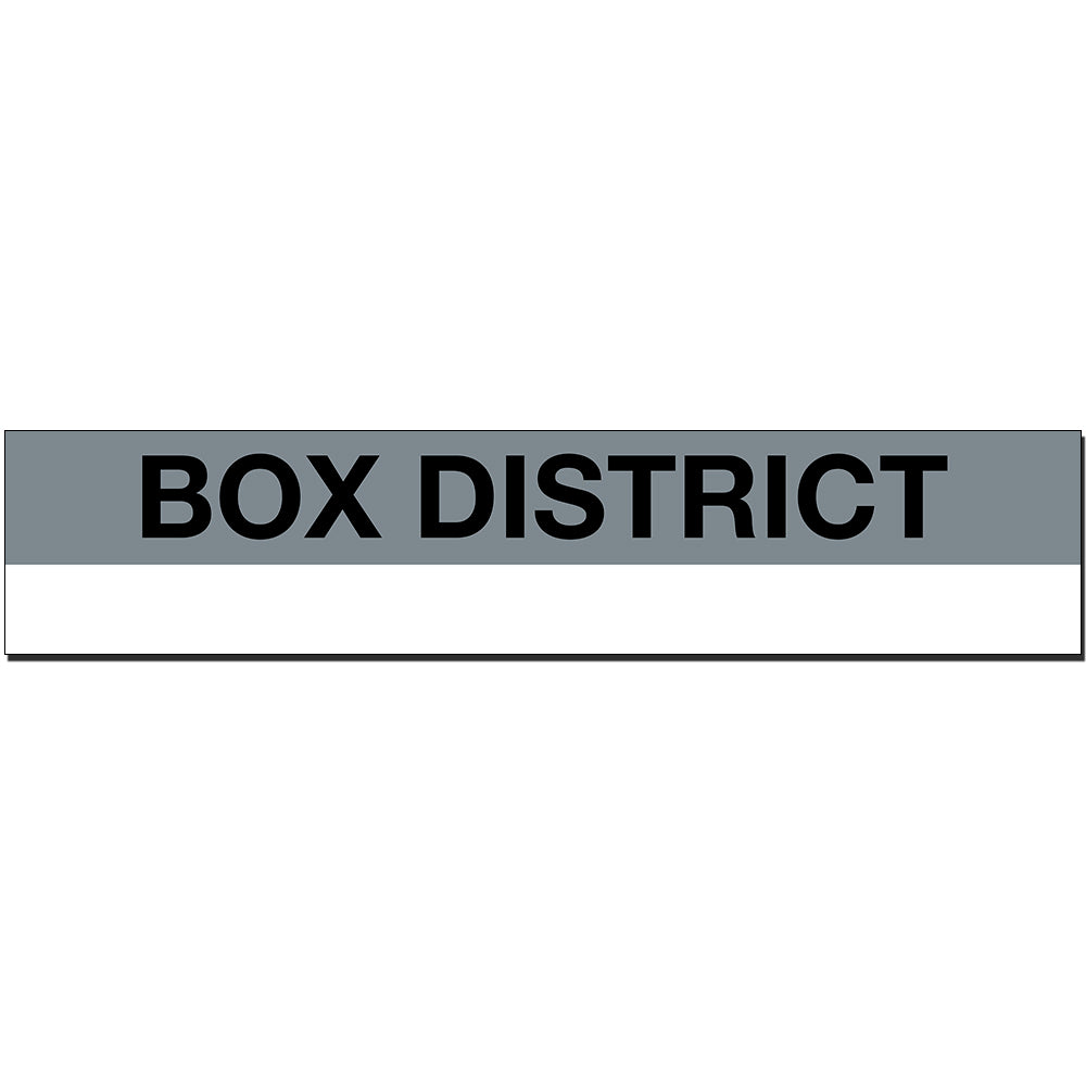 Box District Sign