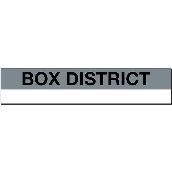 Box District Sign