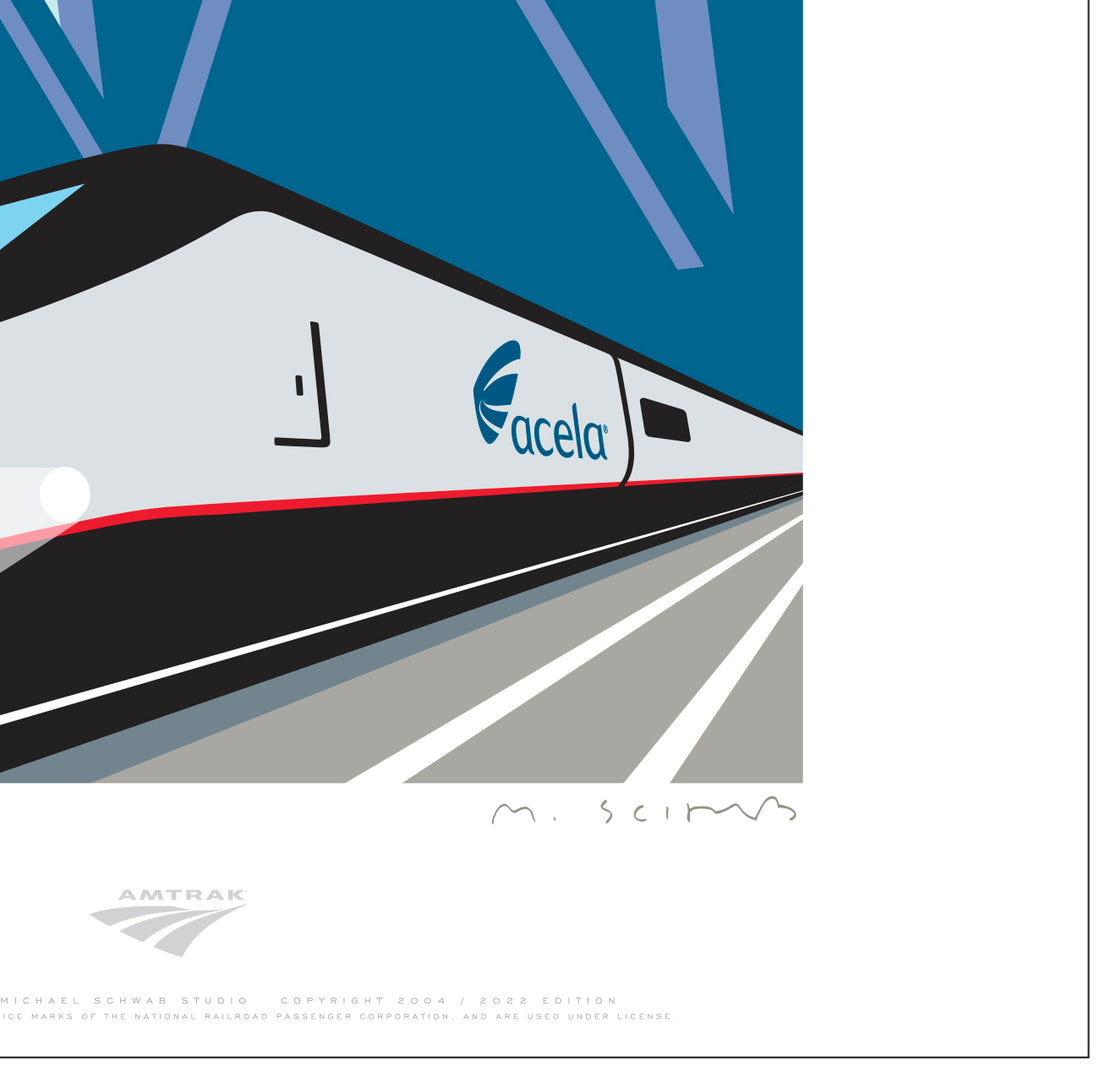 Acela (Boston) Signed Print