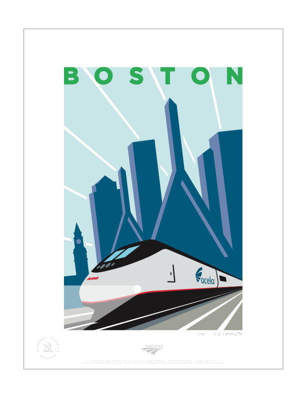 Acela (Boston) Signed Print