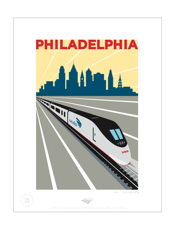 Acela (Philadelphia) Signed Print