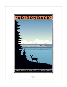 Adirondack (New York / Albany to Montreal) Signed Print