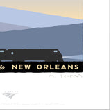 Crescent (New York to New Orleans) Signed Print