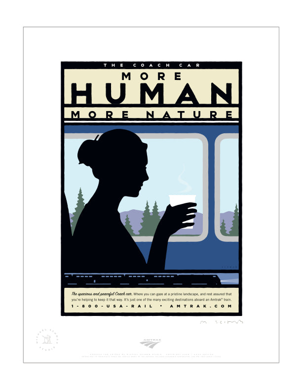 More Human  Signed Print