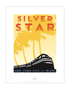 Silver Star (New York City to Miami) Signed Print