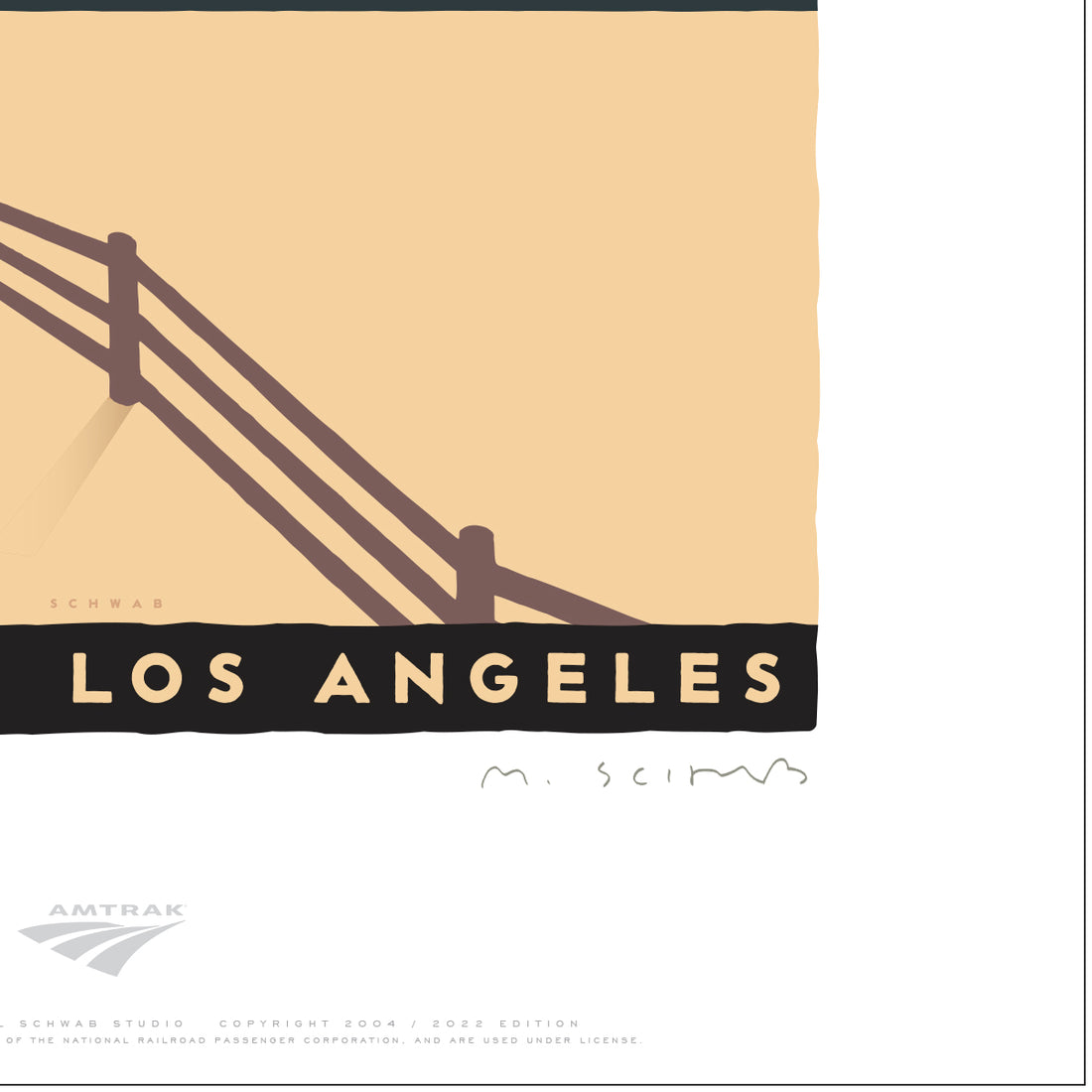 Southwest Chief (Chicago to Los Angeles) Signed Print
