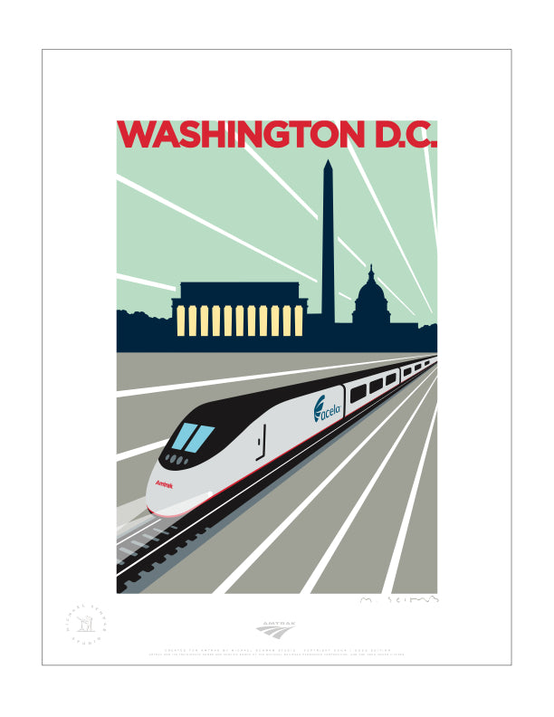 Acela (Washington DC) Signed Print