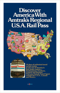 Amtrak Regional-USA-Rail-Pass Advertisement Print