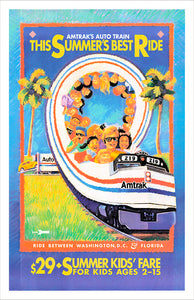 Amtrak Summer's Best Ride Advertisement Print