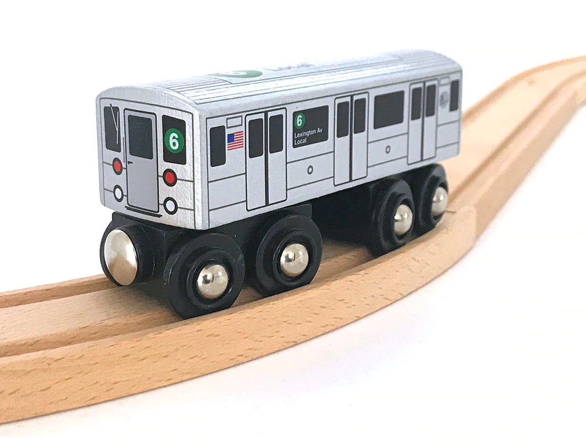 New York Subway 6 Train (Lexington Av Local) Wooden Train – Transit Gifts