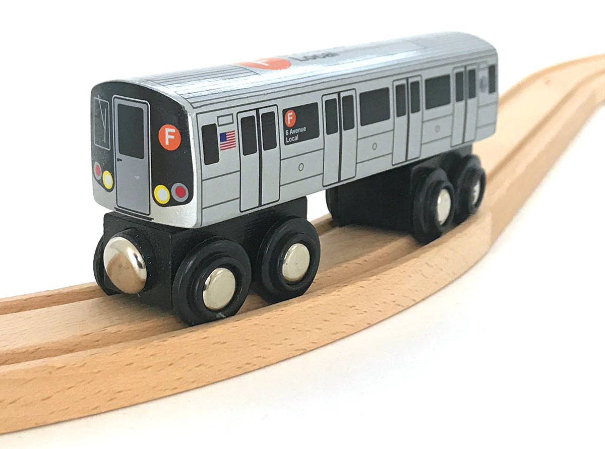 F Train (6 Avenue Local) Wooden Train